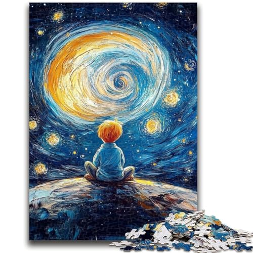 Puzzle für Erwachsene, 1000 Teile, Der kleine Prinz des Nachthimmels, Spielzeug, Lernspiele, Stressabbau, geeignet als Schreibtischdekoration, 26x38cm Puzzle für Erwachsene, 1000 Teile, Der kleine Prinz des Nachthimmels, Spielzeug, Lernspiele, Stressabbau, geeignet als Schreibtischdekoration, 26x38cm von LYXIANY
