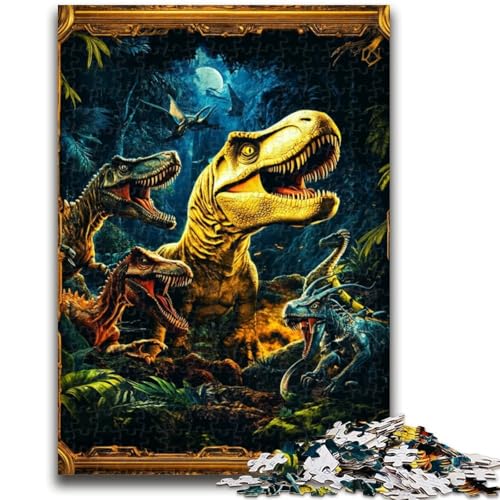 Puzzle für Erwachsene, 1000 Teile, Dinosaurier-Familienspaß, ganze Familie, ab 14 Jahren, 50x75cm Puzzle für Erwachsene, 1000 Teile, Dinosaurier-Familienspaß, ganze Familie, ab 14 Jahren, 50x75cm von LYXIANY