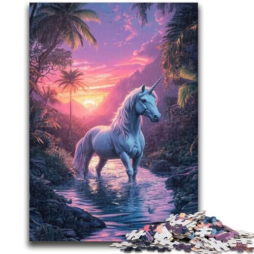 Puzzle für Erwachsene, 1000 Teile, Dschungel-Einhorn, Denkspiel, Lernspiel für Geburtstag, Weihnachten, für 14-Jährige, 50x75cm Puzzle für Erwachsene, 1000 Teile, Dschungel-Einhorn, Denkspiel, Lernspiel für Geburtstag, Weihnachten, für 14-Jährige, 50x75cm von LYXIANY