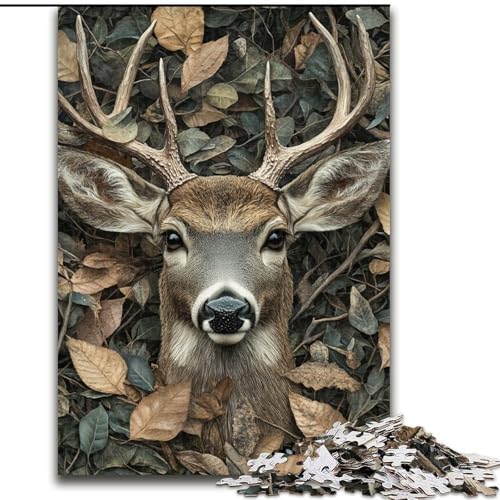 Puzzle für Erwachsene, 1000 Teile, Dschungelhirsch, Spielzeug, Lernspiele, Stressabbau, tolle Geschenke und Spielzeuge, 50x75cm von LYXIANY