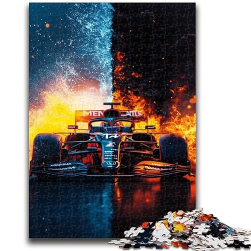 Puzzle für Erwachsene, 1000 Teile, EIS- und Feuer-Sportwagen, für Lernspiele, Herausforderungsspielzeug, ganze Familie, 50x75cm Puzzle für Erwachsene, 1000 Teile, EIS- und Feuer-Sportwagen, für Lernspiele, Herausforderungsspielzeug, ganze Familie, 50x75cm von LYXIANY