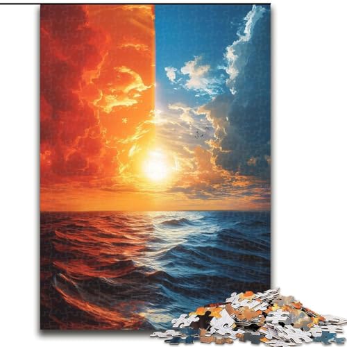 Puzzle für Erwachsene, 1000 Teile, EIS- und Feuerhimmel, Größe 50x75cm, Geburtstagsgeschenkidee, anspruchsvolles Denkspiel Puzzle für Erwachsene, 1000 Teile, EIS- und Feuerhimmel, Größe 50x75cm, Geburtstagsgeschenkidee, anspruchsvolles Denkspiel von LYXIANY