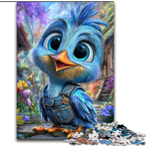 Puzzle für Erwachsene, 1000 Teile, Elefant auf Skateboard, hilft dem Gehirn, süchtig machendes Spielzeug zu trainieren, um Geduld zu fördern, perfekte Dekoration, 50x75cm von LYXIANY