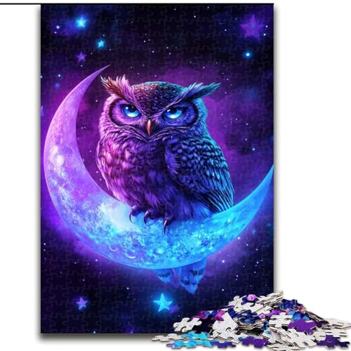 Puzzle für Erwachsene, 1000 Teile, Eule auf dem Mond, Spielzeug, Lernspiele, Stressabbau, tolle Geschenke und Spielzeuge, 50x75cm Puzzle für Erwachsene, 1000 Teile, Eule auf dem Mond, Spielzeug, Lernspiele, Stressabbau, tolle Geschenke und Spielzeuge, 50x75cm von LYXIANY