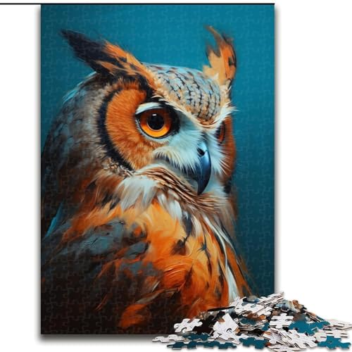 Puzzle für Erwachsene, 1000 Teile, Eulen-Denkspiel, Lernspiel für Geburtstag, Weihnachten, für Kinder ab 14 Jahren, 26x38cm von LYXIANY