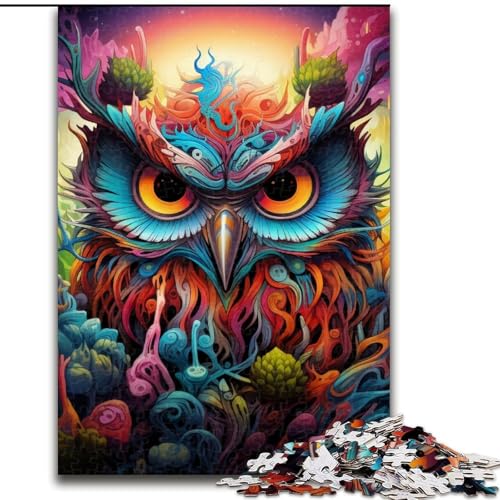 Puzzle für Erwachsene, 1000 Teile, Eulen-Holzpuzzle, 50x75cm, Denkspiel für Teenager und Familieninteraktion Puzzle für Erwachsene, 1000 Teile, Eulen-Holzpuzzle, 50x75cm, Denkspiel für Teenager und Familieninteraktion von LYXIANY
