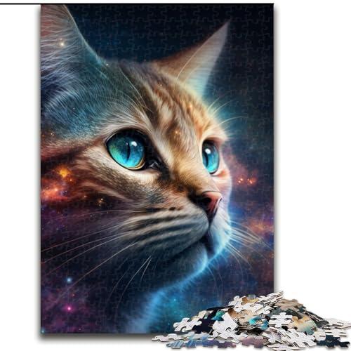 Puzzle für Erwachsene, 1000 Teile, Fantasie-Katze, Holzpuzzle, Geburtstage und Feiertage, Größe: 50x75cm Puzzle für Erwachsene, 1000 Teile, Fantasie-Katze, Holzpuzzle, Geburtstage und Feiertage, Größe: 50x75cm von LYXIANY