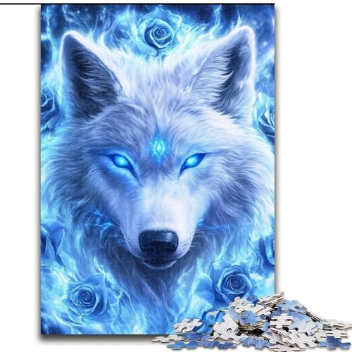 Puzzle für Erwachsene, 1000 Teile, Fantasie-Wolf, hilft dem Gehirn, süchtig machendes Spielzeug zur Förderung der Geduld, Geschenk zum Geburtstag (Größe 50x75cm) von LYXIANY
