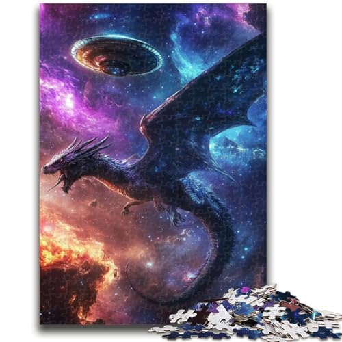 Puzzle für Erwachsene, 1000 Teile, Fantasy-Drache, für Kinder ab 14 Jahren, Spielspielzeug, ganze Familie, 26x38cm Puzzle für Erwachsene, 1000 Teile, Fantasy-Drache, für Kinder ab 14 Jahren, Spielspielzeug, ganze Familie, 26x38cm von LYXIANY