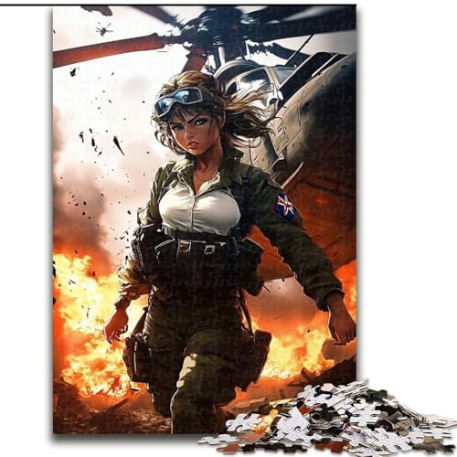 Puzzle für Erwachsene, 1000 Teile, Fantasy-Puzzle „Amerikanischer Pilot“ aus Holz, anspruchsvolles Denkspiel für Teenager, Spaß für den Familienspieleabend, Größe 50x75cm Puzzle für Erwachsene, 1000 Teile, Fantasy-Puzzle „Amerikanischer Pilot“ aus Holz, anspruchsvolles Denkspiel für Teenager, Spaß für den Familienspieleabend, Größe 50x75cm von LYXIANY