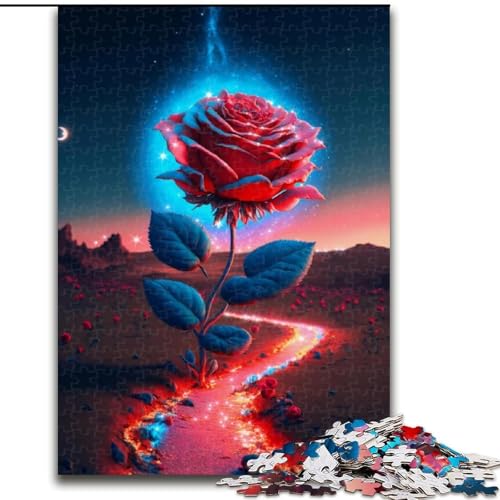 Puzzle für Erwachsene, 1000 Teile, Fantasy Rose, Unmögliches Puzzle für Erwachsene, Geburtstagsgeschenkidee, anspruchsvolles Denkspiel, Größe 38x26cm von LYXIANY