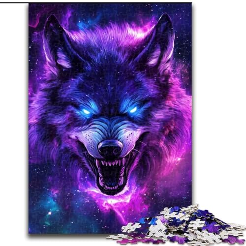 Puzzle für Erwachsene, 1000 Teile, Fantasy-Wolf-Puzzle aus Holz, anspruchsvolles Denkspiel für Teenager, Familienspaß, interaktives Spiel, Größe 50x75cm Puzzle für Erwachsene, 1000 Teile, Fantasy-Wolf-Puzzle aus Holz, anspruchsvolles Denkspiel für Teenager, Familienspaß, interaktives Spiel, Größe 50x75cm von LYXIANY