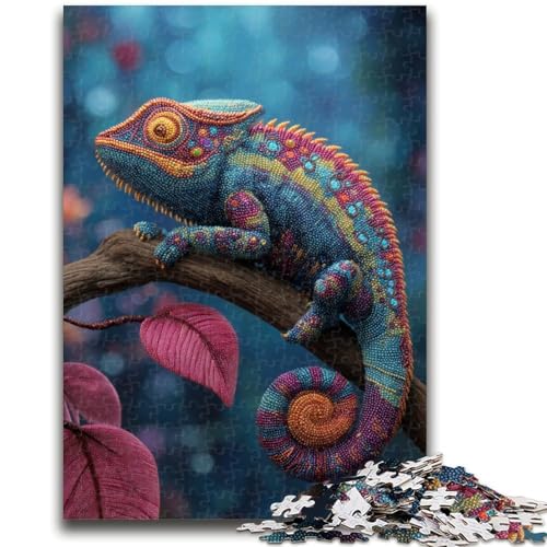 Puzzle für Erwachsene, 1000 Teile, Farbchamäleon, anspruchsvolles Spiel und Familienspiel, Wanddekoration, einzigartige Geburtstags, 50x75cm Puzzle für Erwachsene, 1000 Teile, Farbchamäleon, anspruchsvolles Spiel und Familienspiel, Wanddekoration, einzigartige Geburtstags, 50x75cm von LYXIANY