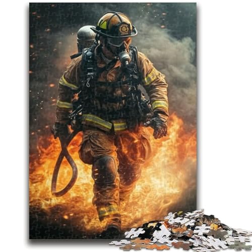 Puzzle für Erwachsene, 1000 Teile, Feuerwehrmann, ab 14 Jahren, Quizspiel, Spaß für zu Hause, Aktivitäten, Geburtstagsgeschenk, Reisegeschenke, 26x38cm von LYXIANY