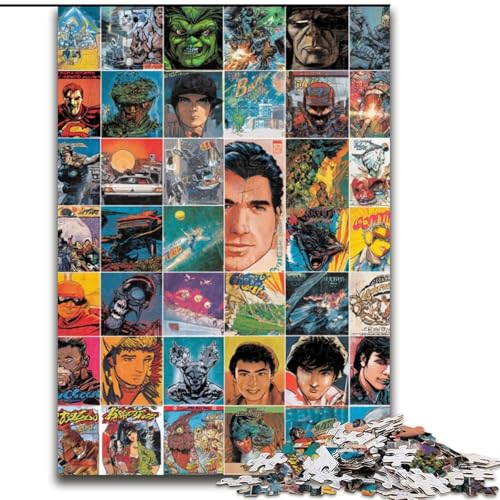 Puzzle für Erwachsene, 1000 Teile, Filmplakat-Collage, Spielzeug, Lernspiele, Stressabbau, tolle Geschenke und Spielzeuge, 50x75cm Puzzle für Erwachsene, 1000 Teile, Filmplakat-Collage, Spielzeug, Lernspiele, Stressabbau, tolle Geschenke und Spielzeuge, 50x75cm von LYXIANY