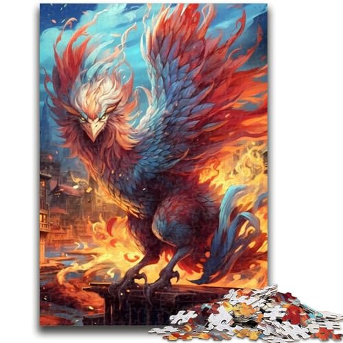 Puzzle für Erwachsene, 1000 Teile, Flammen-Phönix, Denkspiel, Lernspiel für Geburtstag, Weihnachten, für Alter 14, 26x38cm von LYXIANY