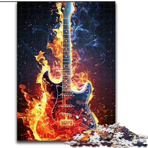 Puzzle für Erwachsene, 1000 Teile, Flammengitarre, Unmögliches Puzzle für Erwachsene, Spiel für Erwachsene, Geschenk, Familieninteraktives Spiel, Gehirn-Herausforderung, Geschenk, Größe 50x75cm Puzzle für Erwachsene, 1000 Teile, Flammengitarre, Unmögliches Puzzle für Erwachsene, Spiel für Erwachsene, Geschenk, Familieninteraktives Spiel, Gehirn-Herausforderung, Geschenk, Größe 50x75cm von LYXIANY