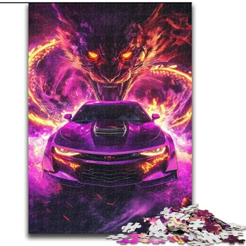 Puzzle für Erwachsene, 1000 Teile, Fliegender Drache, Sportwagen, Herausforderung für die Gehirnintelligenz, süchtig machendes Spielzeug, Geburtstagsgeschenk, Geschenke, Wandkunst (Größe 26x38cm) Puzzle für Erwachsene, 1000 Teile, Fliegender Drache, Sportwagen, Herausforderung für die Gehirnintelligenz, süchtig machendes Spielzeug, Geburtstagsgeschenk, Geschenke, Wandkunst (Größe 26x38cm) von LYXIANY