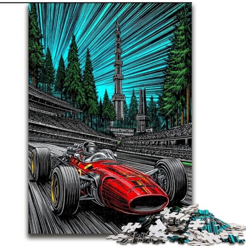 Puzzle für Erwachsene, 1000 Teile, Formel-Rennen, hilft dem Gehirn, süchtig machendes Spielzeug zu trainieren, um Geduld zu fördern, perfekte Dekoration, 50x75cm von LYXIANY