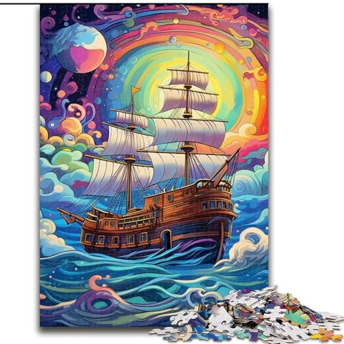 Puzzle für Erwachsene, 1000 Teile, Galaxie-Piratenschiff-Puzzle für Erwachsene, 26x38cm, Eltern, Partner, Freunde – ab 14 Jahren Puzzle für Erwachsene, 1000 Teile, Galaxie-Piratenschiff-Puzzle für Erwachsene, 26x38cm, Eltern, Partner, Freunde – ab 14 Jahren von LYXIANY
