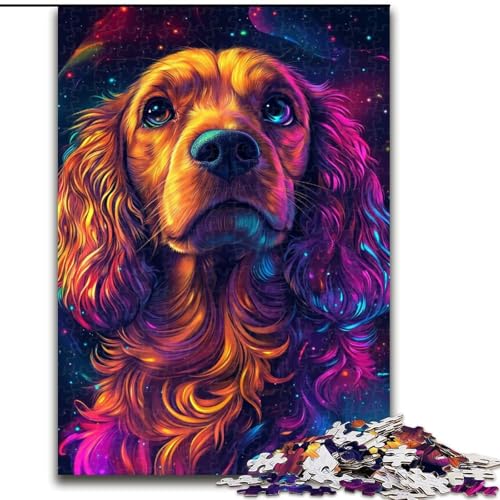 Puzzle für Erwachsene, 1000 Teile, Galaxy Dog, 1000-teiliges Puzzle, Spaß für die ganze Familie, Basteln, perfekt für Geburtstage, Feiertage, Größe 50x75cm von LYXIANY