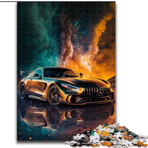 Puzzle für Erwachsene, 1000 Teile, Galaxy-Sportwagen, Holzpuzzle für Erwachsene, Größe 50x75cm, anspruchsvolles Denkspiel – entspannendes Spielzeug für Teenager von LYXIANY