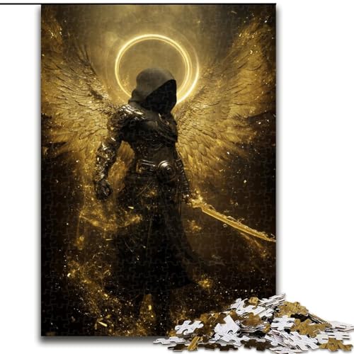 Puzzle für Erwachsene, 1000 Teile, Geheimnisvoller Ritter, Puzzle aus Holz, Herausforderndes Denkspiel für Teenager, Familienspaß, Interaktives Spiel, Größe 50x75cm Puzzle für Erwachsene, 1000 Teile, Geheimnisvoller Ritter, Puzzle aus Holz, Herausforderndes Denkspiel für Teenager, Familienspaß, Interaktives Spiel, Größe 50x75cm von LYXIANY