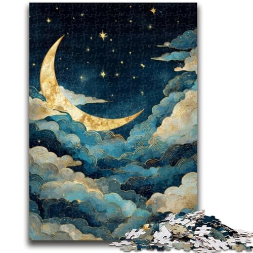 Puzzle für Erwachsene, 1000 Teile, Golden Moon, Spielzeug, Lernspiele, Stressabbau, geeignet für die Schreibtischdekoration, 26x38cm von LYXIANY