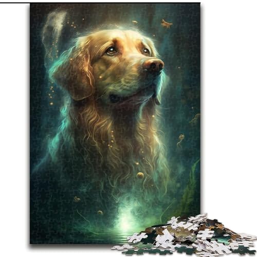 Puzzle für Erwachsene, 1000 Teile, Golden Retriever, Holzpuzzle, Größe 50x75cm, ideal für Familienspaß, Entspannung Puzzle für Erwachsene, 1000 Teile, Golden Retriever, Holzpuzzle, Größe 50x75cm, ideal für Familienspaß, Entspannung von LYXIANY