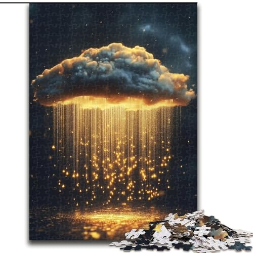 Puzzle für Erwachsene, 1000 Teile, Goldene Wolken, Elefantenspielzeug, Denkspiel, Geburtstagsgeschenk, Geschenke, Wandkunst, für Kinder ab 14 Jahren (Größe 26x38cm) von LYXIANY