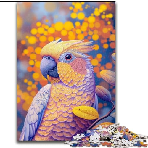 Puzzle für Erwachsene, 1000 Teile, Goldener Papagei, Lernpuzzle, ganze Familie (Größe 50x75cm) von LYXIANY
