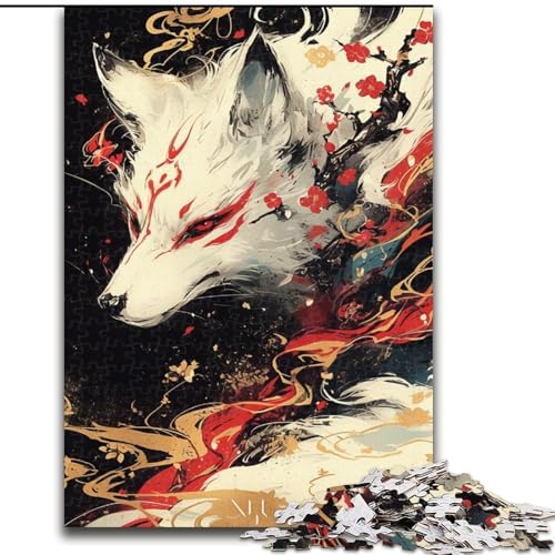 Puzzle für Erwachsene, 1000 Teile, Gott der Füchse, Holzpuzzle, Größe 50x75cm, anspruchsvolles Denkspiel – entspannendes Spielzeug für Teenager von LYXIANY