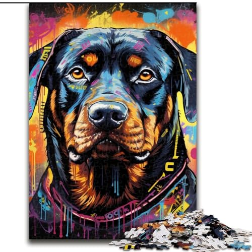 Puzzle für Erwachsene, 1000 Teile, Graffiti-Malerei, Hund, 1000-teiliges Puzzle, anspruchsvolles Denkspiel für Teenager, Spaß für den Spieleabend mit der Familie, 50x75cm Puzzle für Erwachsene, 1000 Teile, Graffiti-Malerei, Hund, 1000-teiliges Puzzle, anspruchsvolles Denkspiel für Teenager, Spaß für den Spieleabend mit der Familie, 50x75cm von LYXIANY