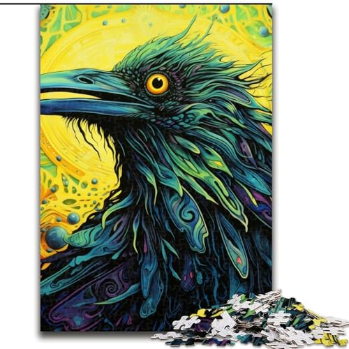 Puzzle für Erwachsene, 1000 Teile, Grüne Krähe, Puzzle für Erwachsene, 26x38cm, Eltern, Partner, Freunde – ab 14 Jahren Puzzle für Erwachsene, 1000 Teile, Grüne Krähe, Puzzle für Erwachsene, 26x38cm, Eltern, Partner, Freunde – ab 14 Jahren von LYXIANY