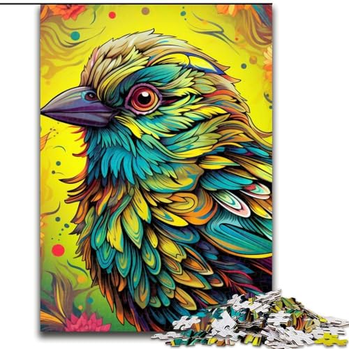 Puzzle für Erwachsene, 1000 Teile, Grüner Spatz, Papppuzzle, 26x38cm, Denkspiel für Teenager und Familieninteraktion Puzzle für Erwachsene, 1000 Teile, Grüner Spatz, Papppuzzle, 26x38cm, Denkspiel für Teenager und Familieninteraktion von LYXIANY