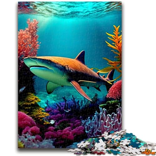 Puzzle für Erwachsene, 1000 Teile, Hai, hilft dem Gehirn, süchtig machendes Spielzeug zur Förderung der Geduld, Künstlersammlung, Bildende Kunst, 26x38cm Puzzle für Erwachsene, 1000 Teile, Hai, hilft dem Gehirn, süchtig machendes Spielzeug zur Förderung der Geduld, Künstlersammlung, Bildende Kunst, 26x38cm von LYXIANY