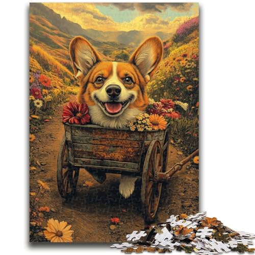 Puzzle für Erwachsene, 1000 Teile, Happy Corgi, Stressabbau, schwierige Herausforderung, geeignet als Schreibtischdekoration, 50x75cm Puzzle für Erwachsene, 1000 Teile, Happy Corgi, Stressabbau, schwierige Herausforderung, geeignet als Schreibtischdekoration, 50x75cm von LYXIANY
