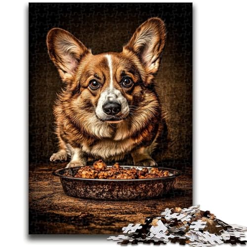 Puzzle für Erwachsene, 1000 Teile, Happy Corgi, pädagogisches Familienspiel, tolles Geschenk für die ganze Familie, ab 14 Jahren, 26x38cm von LYXIANY