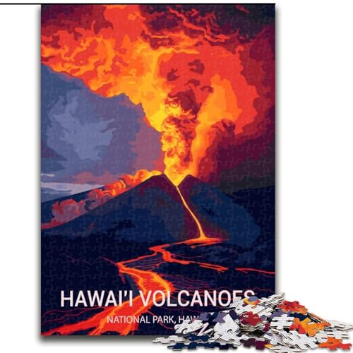 Puzzle für Erwachsene, 1000 Teile, Hawaii Volcanoes National Park, Lernspielzeug, Familienspiele, fördert die Liebe zwischen Paaren (50x75cm), 1000 Teile von LYXIANY