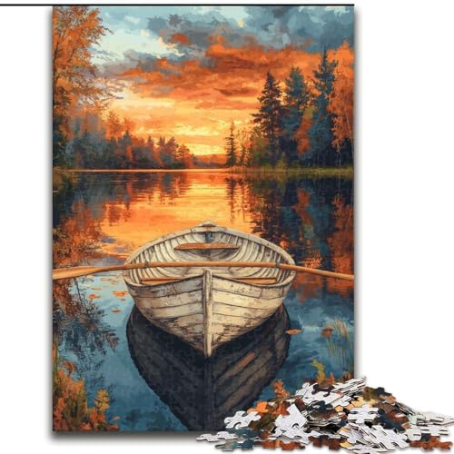 Puzzle für Erwachsene, 1000 Teile, Herbstreflexion, Spielzeug, Lernspiele, Stressabbau, tolle Geschenke und Spielzeuge (Größe 26x38cm) von LYXIANY