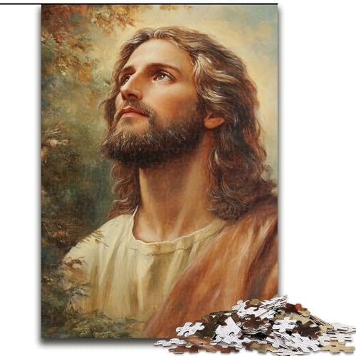 Puzzle für Erwachsene, 1000 Teile, Jesus, geeignet für Kinder ab 14 Jahren, Lernspiele für zu Hause, DIY-Spielzeug, Kunstwerk, Geschenk (Größe 26x38cm) von LYXIANY