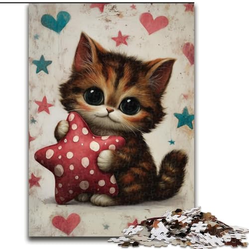 Puzzle für Erwachsene, 1000 Teile, Kätzchen, für und ab 14 Jahren, pädagogisches Lernspielzeug, Familienspiele, Geburtstagsgeschenk, 50x75cm von LYXIANY
