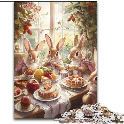 Puzzle für Erwachsene, 1000 Teile, Kaninchen-Dinner, Spielspielzeug, jedes Teil ist einzigartig – anspruchsvolles Familienspiel für Kinder ab 14 Jahren (Größe 26x38cm) von LYXIANY