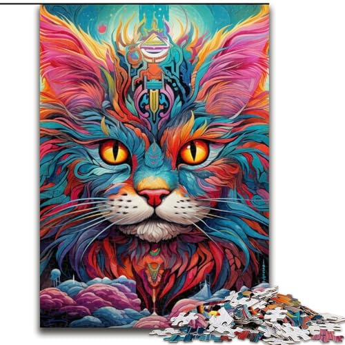 Puzzle für Erwachsene, 1000 Teile, Katzen-Puzzle, 1000 Teile, anspruchsvolles Denkspiel für Teenager, perfekt als Heimdekoration oder Geschenk, 50x75cm Puzzle für Erwachsene, 1000 Teile, Katzen-Puzzle, 1000 Teile, anspruchsvolles Denkspiel für Teenager, perfekt als Heimdekoration oder Geschenk, 50x75cm von LYXIANY