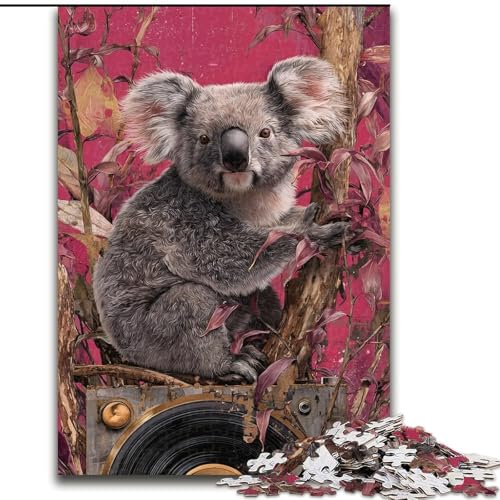 Puzzle für Erwachsene, 1000 Teile, Koala, hilft dem Gehirn, süchtig machendes Spielzeug zu trainieren, um Geduld zu fördern, perfekte Dekoration, 38x26cm Puzzle für Erwachsene, 1000 Teile, Koala, hilft dem Gehirn, süchtig machendes Spielzeug zu trainieren, um Geduld zu fördern, perfekte Dekoration, 38x26cm von LYXIANY
