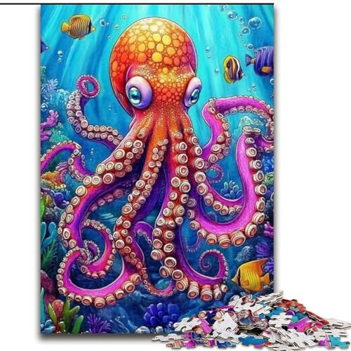 Puzzle für Erwachsene, 1000 Teile, Krake, Spielzeug, Lernspiele, Stressabbau, tolle Geschenke und Spielzeuge, 50x75cm von LYXIANY