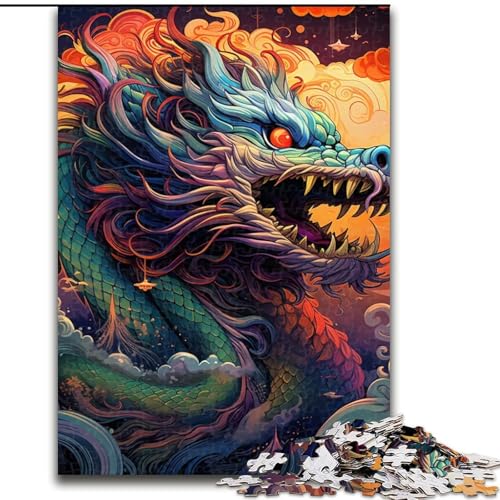 Puzzle für Erwachsene, 1000 Teile, Kunst, chinesischer Drache, Puzzle für Erwachsene, 26x38cm, Eltern, Partner, Freunde – ab 14 Jahren Puzzle für Erwachsene, 1000 Teile, Kunst, chinesischer Drache, Puzzle für Erwachsene, 26x38cm, Eltern, Partner, Freunde – ab 14 Jahren von LYXIANY