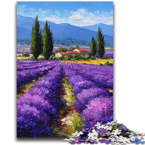 Puzzle für Erwachsene, 1000 Teile, Lavendelgarten, Familienspaß, ganze Familie, ab 14 Jahren, 26x38cm Puzzle für Erwachsene, 1000 Teile, Lavendelgarten, Familienspaß, ganze Familie, ab 14 Jahren, 26x38cm von LYXIANY