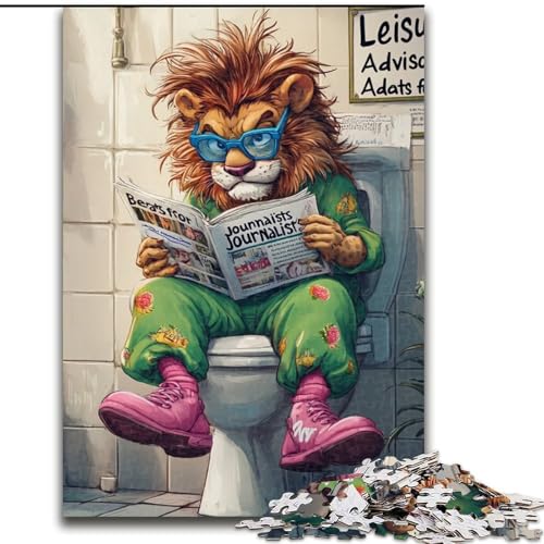 Puzzle für Erwachsene, 1000 Teile, Lion Go Toilet, anspruchsvolle Puzzles, kreatives Familienspiel und Heimdekoration, Teenager, Größe: 50x75cm Puzzle für Erwachsene, 1000 Teile, Lion Go Toilet, anspruchsvolle Puzzles, kreatives Familienspiel und Heimdekoration, Teenager, Größe: 50x75cm von LYXIANY
