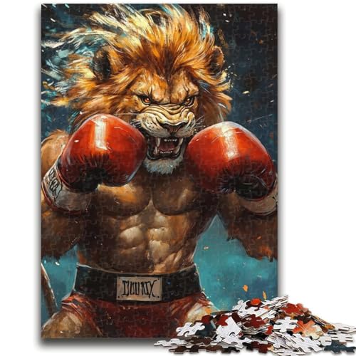 Puzzle für Erwachsene, 1000 Teile, Löwe, Boxer, Familienspaß, ganze Familie, ab 14 Jahren, 50x75cm Puzzle für Erwachsene, 1000 Teile, Löwe, Boxer, Familienspaß, ganze Familie, ab 14 Jahren, 50x75cm von LYXIANY